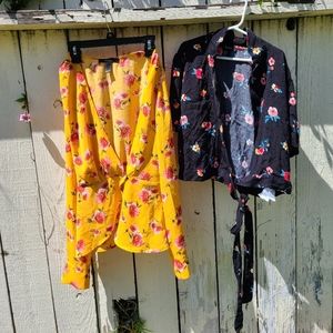 2 Floral Forevermore 21 tops Size Small